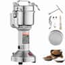 VEVOR - 750g Electric Grain Mill Grinder, High Speed 2000W Commercial Spice Grinders, Stainless Steel Pulverizer Powder Machine - Silver