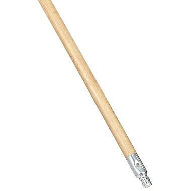 Alt View 1. RubberMaid - Rubbermaid Commercial Lacquered-Wood Threaded-Tip  Broom/Sweep Handle - Brown.