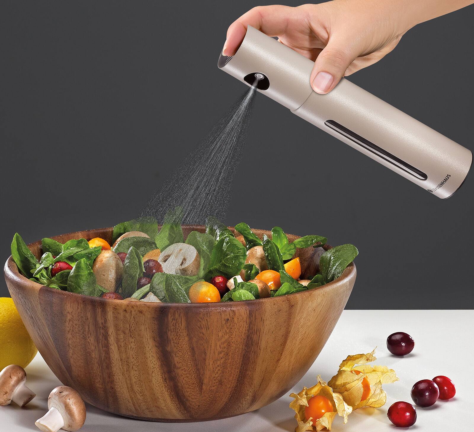 Alt View 4. Zassenhaus - Oleon Oil & Vinegar Sprayer, 7.5" H x 1.65", Gray - Gray.