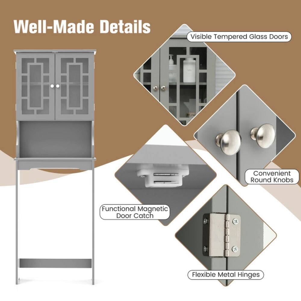 Well-Made Details

- Visible Tempered Glass Doors
- Convenient Round Knobs
- Functional Magnetic Door Catch
- Flexible Metal Hinges