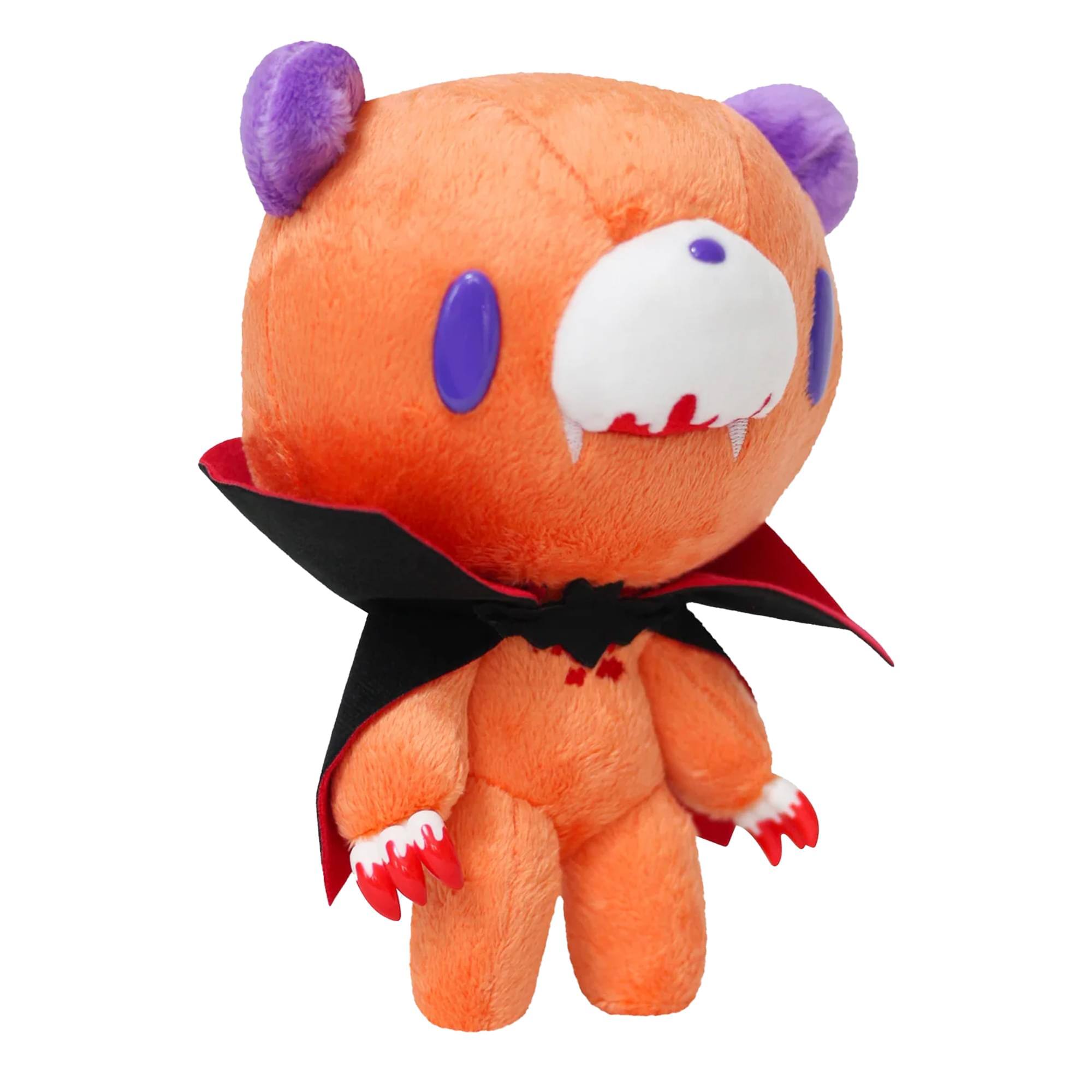 Alt View 10. Great Eastern - Gloomy Bear Orange Vampire 8 Inch Collector Plush - Orange.