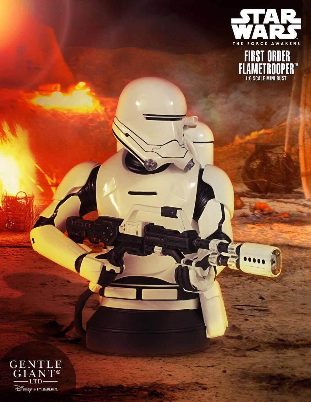 STAR WARS THE FORCE AWAKENS FIRST ORDER FLAMETROOPER" 1:6 SCALE MINI BUST GENTLE GIANT LTD Disney & Lucasfilm LTD.