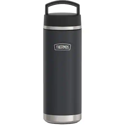 Front. Thermos - Thermos 24 oz. Icon Insulated Water Bottle - Granite - Granite.