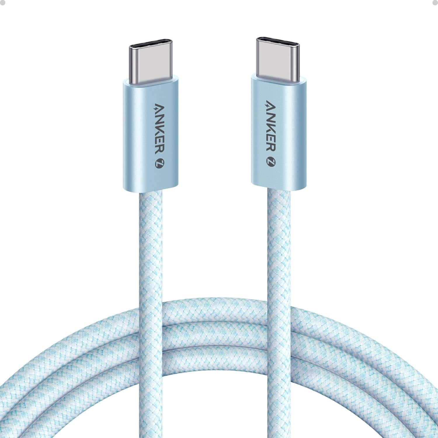Anker - Zolo USB C to USB C Cable - Blue