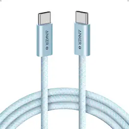 Anker - Zolo USB C to USB C Cable - Blue