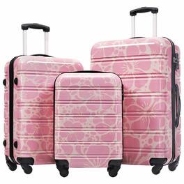 LOVMOR - 3-Piece Hardshell Luggage Set 20/24/28" TSA - Pink