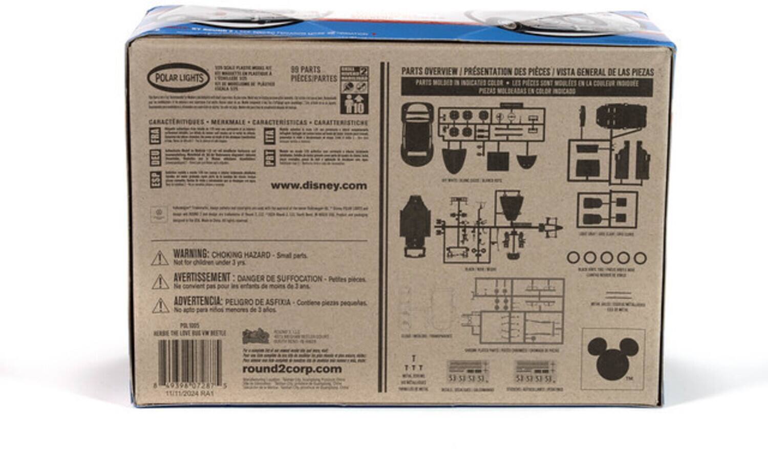 99 PARTS  
PARTS OVERVIEW / PRÉSENTATION DES PIÈCES / VISTA GENERAL DE LAS PIEZAS  
POLAR LIGHTS PIECES/PARTES  
PARTS MOLDES INDICATES COLOR  
LES PIÈCES SONT MOLLES EN LA COULEUR  
PIEZAS MOLDEADAS EN COLOR  

T10  
CARACTERÍTICUES / MERKMALE / CARACTERÍSTICAS / CARATTERISTICHE  
FRA / DEU / ESP  

www.disney.com  

WARNING: CHOKING HAZARD - Small parts! Not for children under 3 yrs  
AVERTISSEMENT: DANGER DE SUFFOCATION - Petites pièces! Ne convient pas pour les enfants de moins de 3 ans  
ADVERTENCIA: PELIGRO DE ASFIXIA - Contiene piezas pequeñas. No apto para niños de 3 años  

round2corp.com  

8 49398-07287  
5 11/11/2024  

RAT  
T  
T  
T  
S1  
5I  
5)  
51  
57  
5