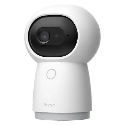 Front. Aqara - Aqara Ch-h03 Camera Hub G3 Wi-fi 2k 1296p Ai Smart Security Camera And Hub With Voice Control, White - white.