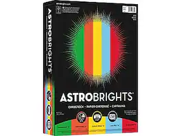Astrobrights - 65 lb. Cardstock Paper, 8.5" x 11", 250 Sheets/Pack - Eco Assortment