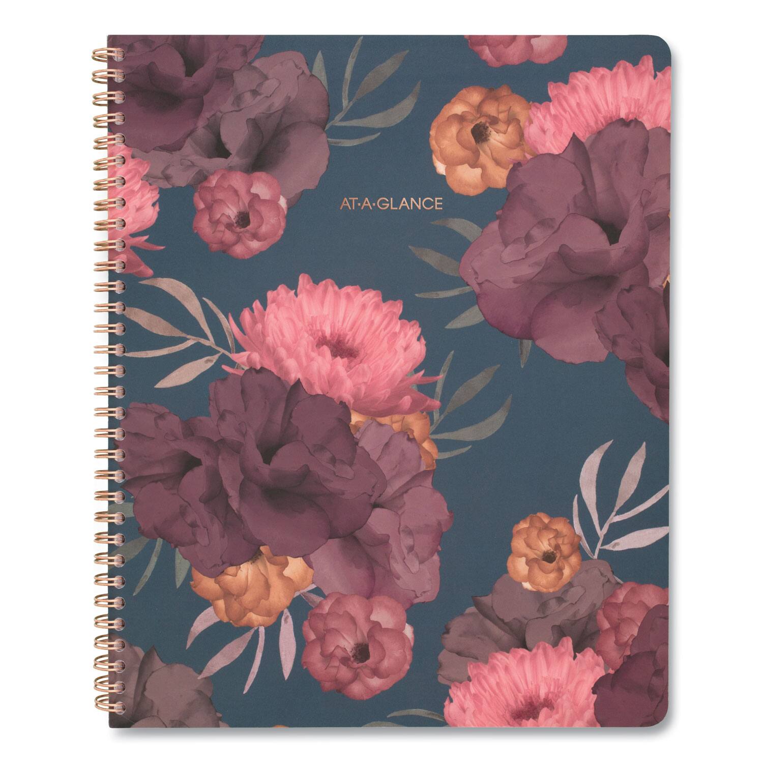 Back. AT-A-GLANCE - Dark Romance Weekly Monthly Planner Floral Artwork 11 x 8.5 Multicolor Cover 13 Month Jan 2026 to Jan 2027.