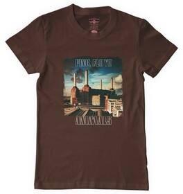 PopMarket - Pink Floyd - Pink Floyd - Animals Album Cover - Heavy Cotton T-Shirt - 2XL Chocolate - APPAREL - Multicolor