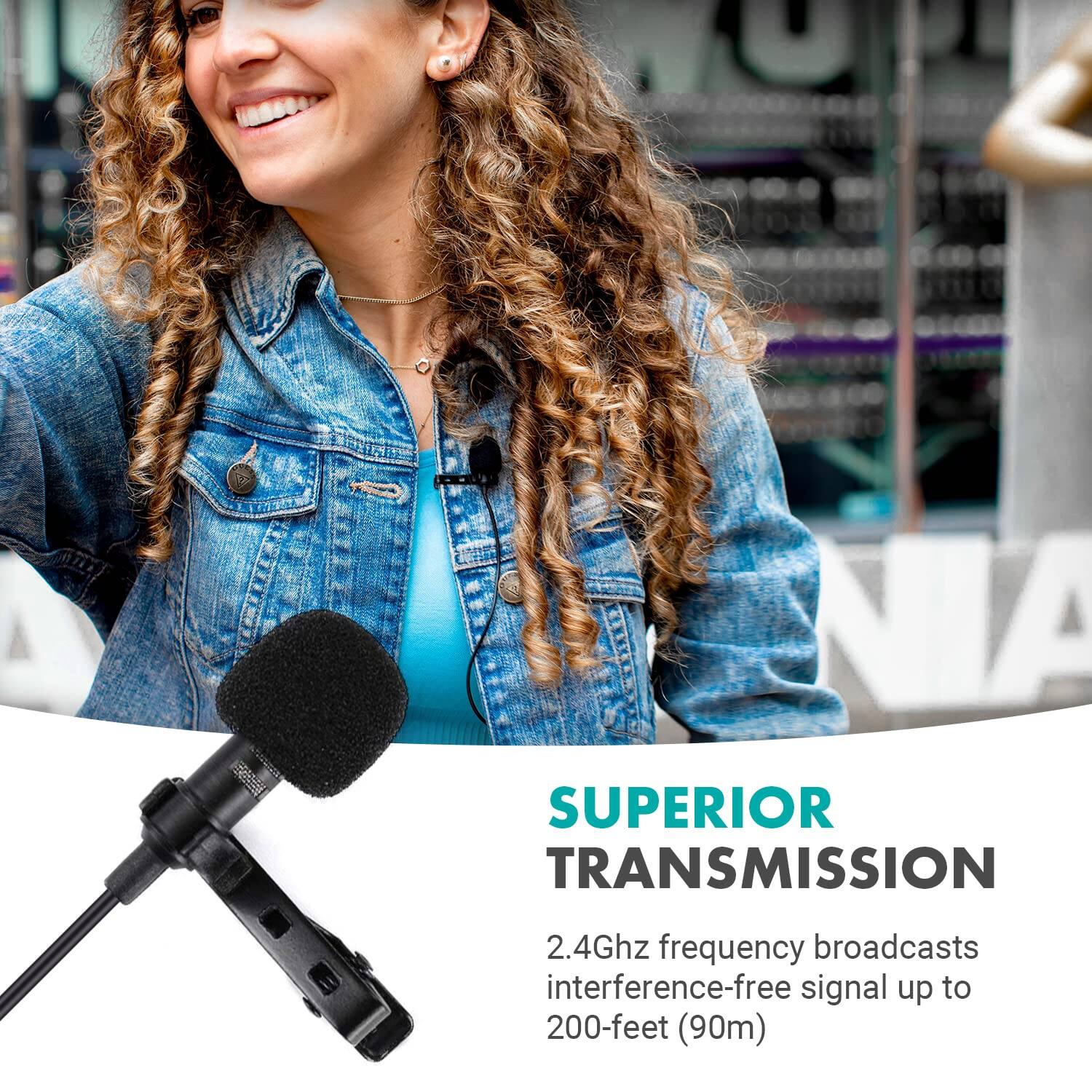 SUPERIOR TRANSMISSION

2.4Ghz frequency broadcasts interference-free signal up to 200-feet (90m)