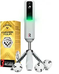 Rapsodo - MLM2PRO Golf Launch Monitor w/ Callaway Chrome Tour Golf Balls - Silver - Front_Zoom