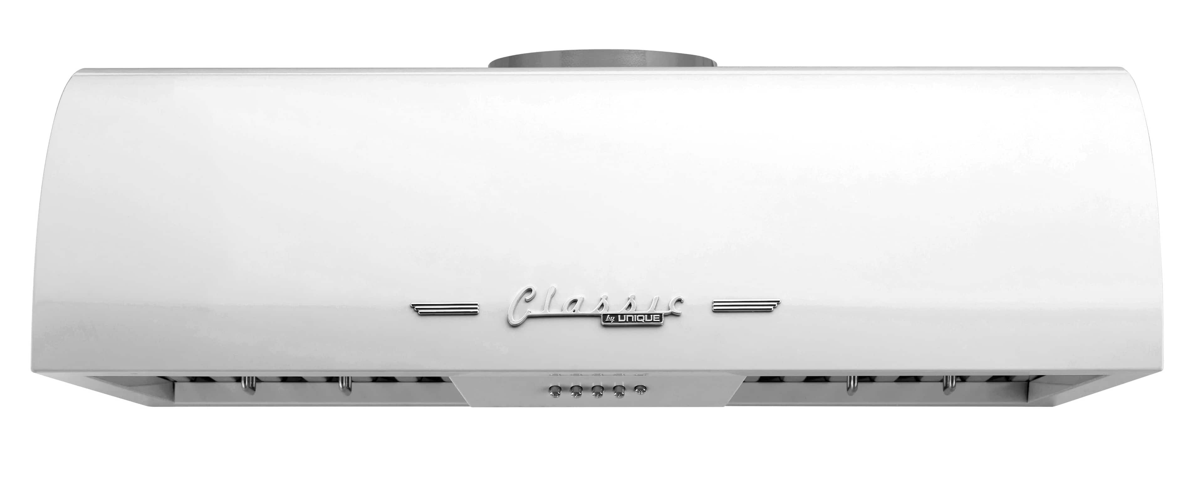Unique Appliances - 36 inches - Externally Vented - Under cabinet Range Hood - Marshmallow White - Front_Zoom