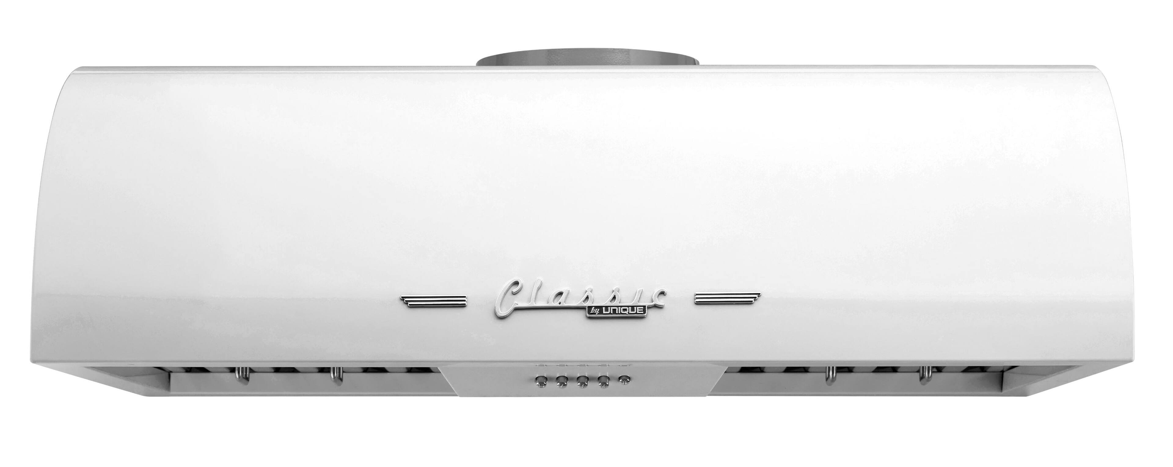 Unique Appliances - 36 inches - Externally Vented - Under cabinet Range Hood - Marshmallow White
