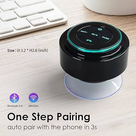 nUV 1/0 VW  
Size: 3.2 x 2.6 inch  
Bluetooth 5.0  
66ft/20m  
One Step Pairing  
auto pair with the phone in 3s