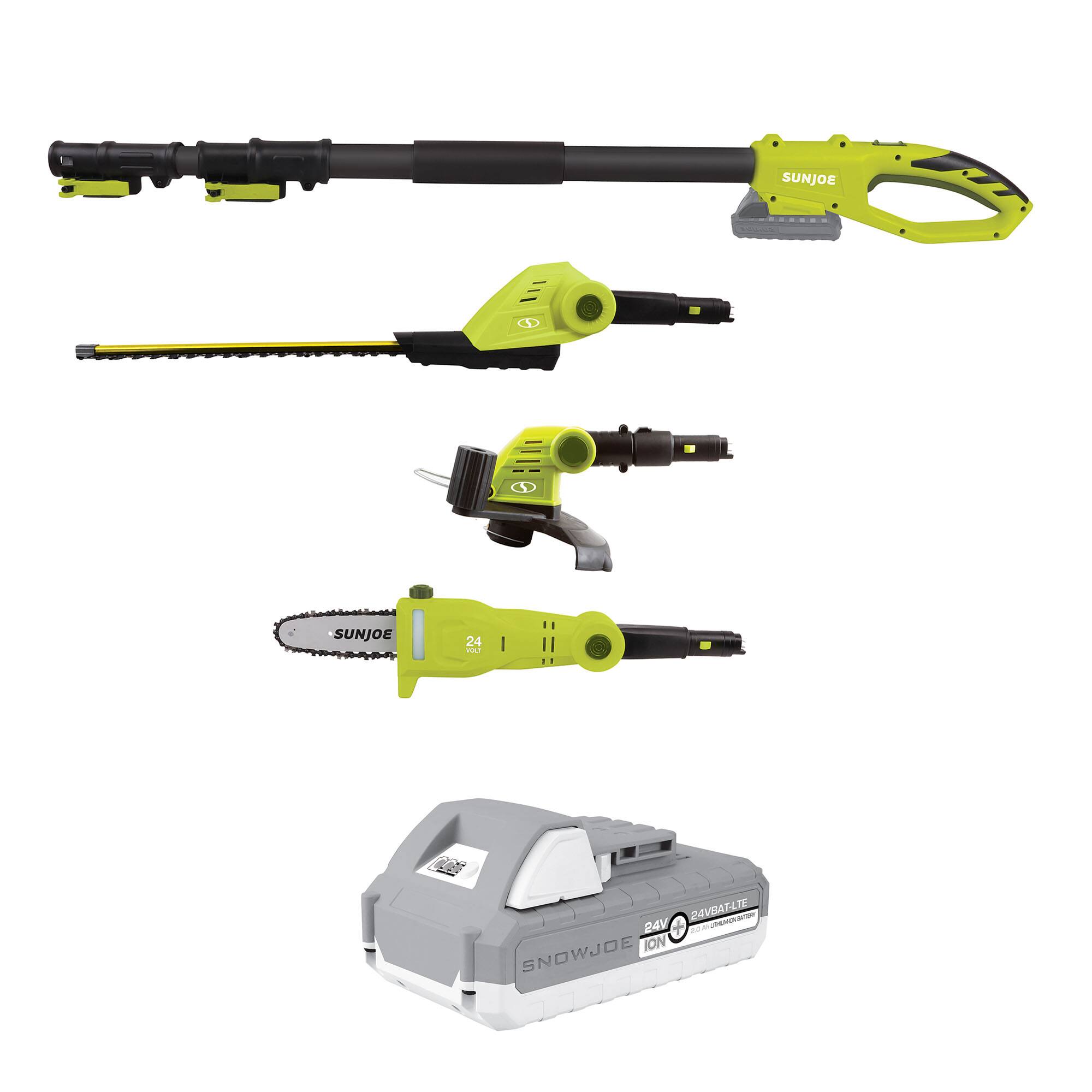 SUNJOE  
24 YOUT  
0.0g 24V 24VBAT-LTE UNIVERSATER + SNOWJOE ION