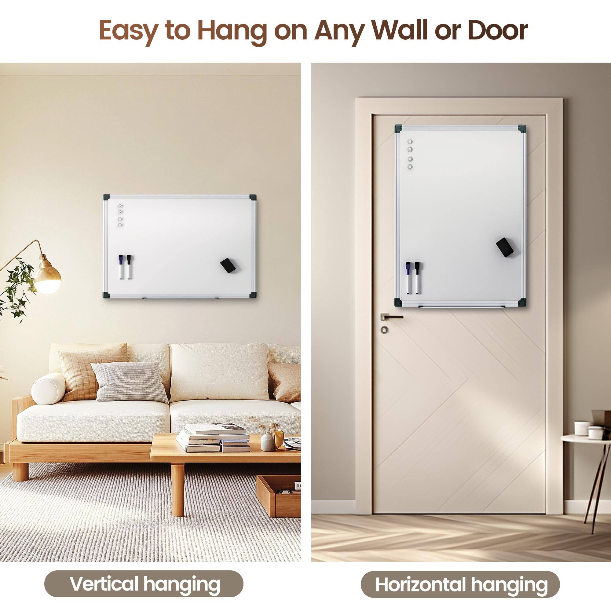 Easy to Hang on Any Wall or Door

Vertical hanging

Horizontal hanging