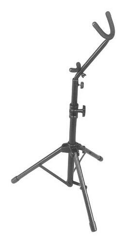 Front Standard. On-Stage - Tall Alto/Tenor Saxophone Stand - Black.
