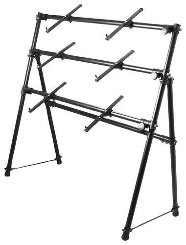 Front Standard. On-Stage - 3-Tier Keyboard Stand - Black.
