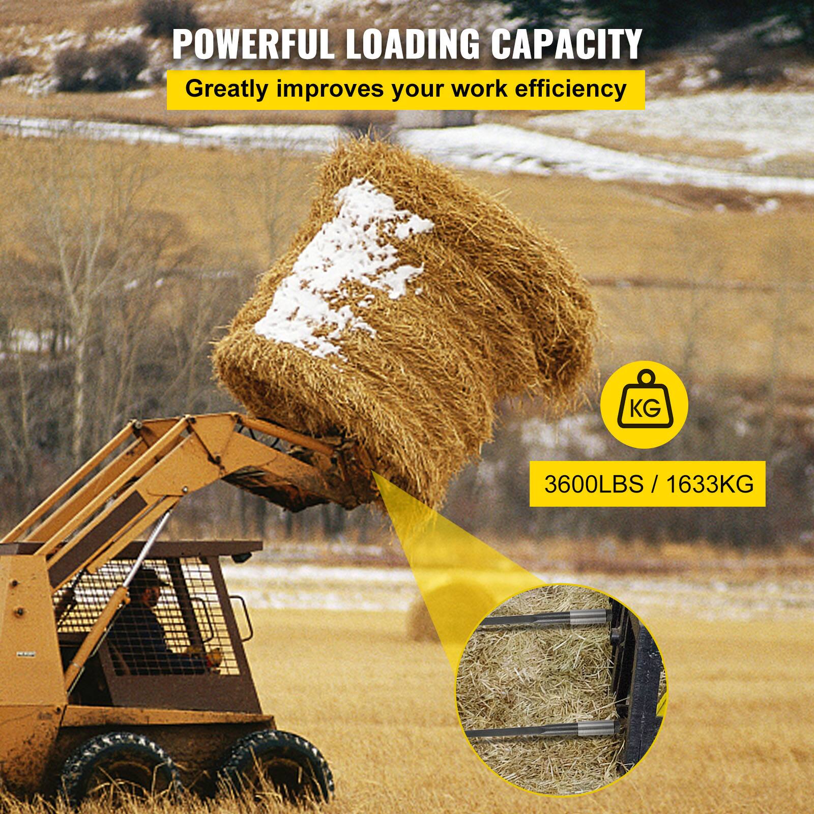 POWERFUL LOADING CAPACITY  
Greatly improves your work efficiency  

3600LBS / 1633KG
