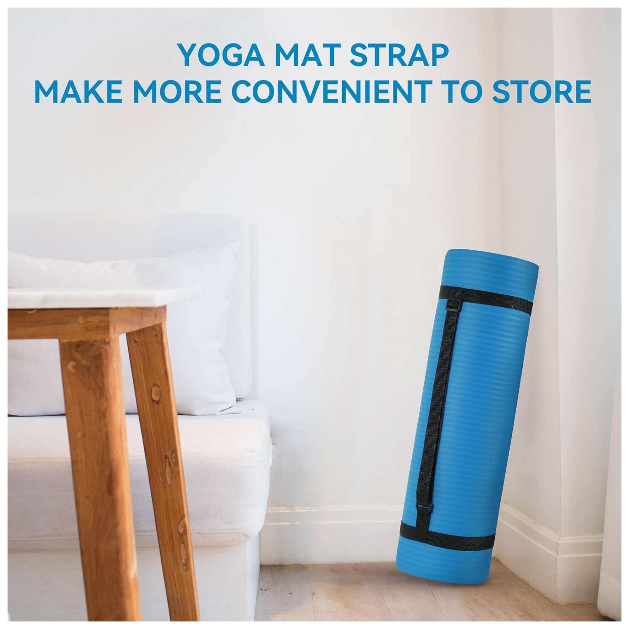 Fitvids 1/2 Inch Thick High Density Exercise Yoga Mat, Carrying