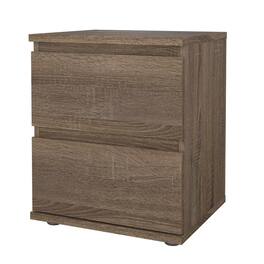 Tvilum - Aurora 2 Drawer Nightstand, Truffle Oak - Brown