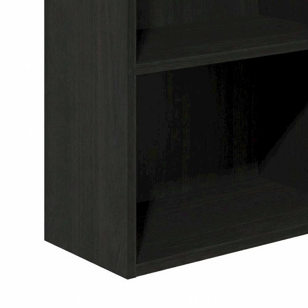 Alt View 2. FurniFact - Wooden bookcase with sleek design for modern home decor - Espresso.
