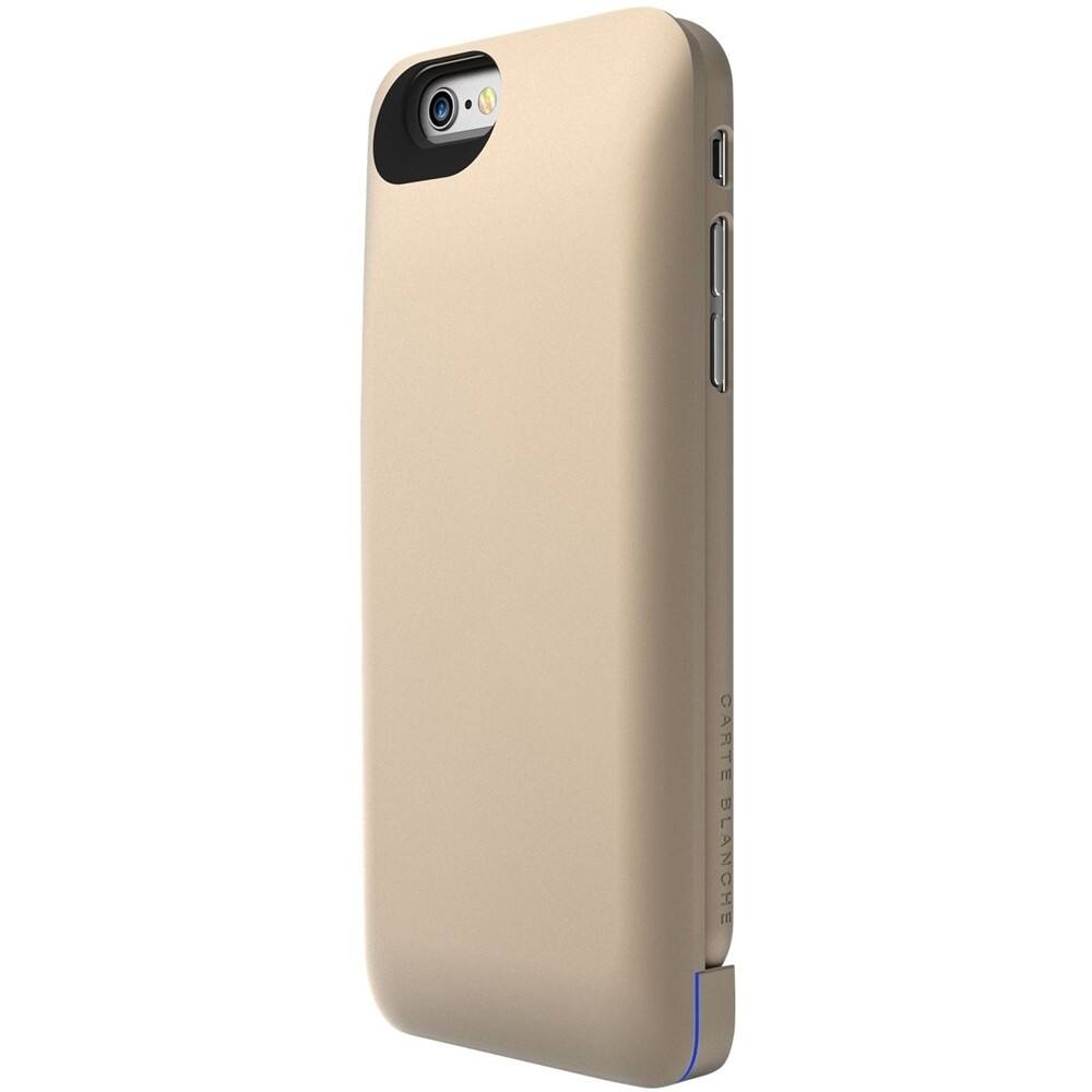 Front. Boostcase - External Battery Case for Apple® iPhone® 6 and 6s - Matte gold.