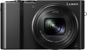 Panasonic - LUMIX ZS100 1-inch 20.1-Megapixel Sensor Point and Shoot Digital Camera with LEICA DC 10X Lens - DMC-ZS100K - Black - Front_Zoom