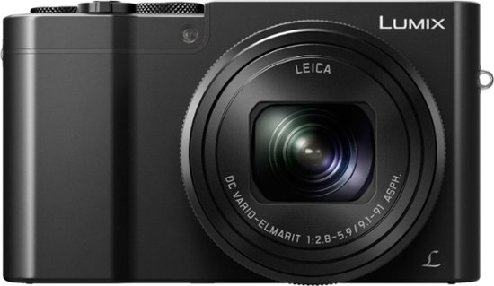 Front Zoom. Panasonic - LUMIX ZS100 1-inch 20.1-Megapixel Sensor Point and Shoot Digital Camera with LEICA DC 10X Lens - Black.