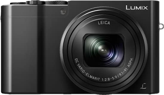 Front Zoom. Panasonic - LUMIX ZS100 1-inch 20.1-Megapixel Sensor Point and Shoot Digital Camera with LEICA DC 10X Lens - DMC-ZS100K - Black.