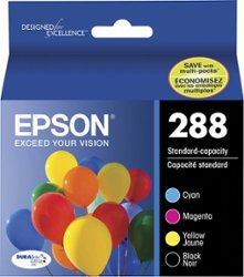 Epson - 288 4-Pack Ink Cartridges - Black/Cyan/Magenta/Yellow - Front_Zoom