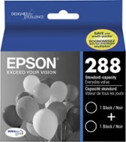 Epson - 288 2-Pack Ink Cartridges - Black - Front_Zoom