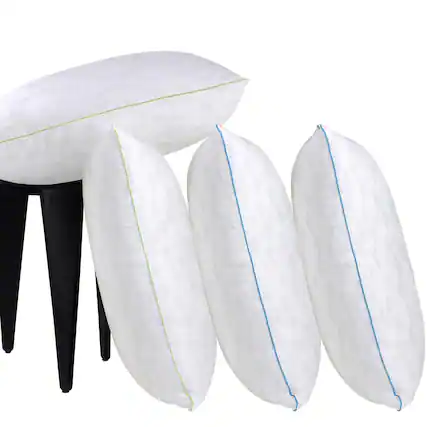 Front. Fabibe - Bed Pillows King Size Set Of 2 For Sleeping Adjustable Pack With Zipper Hotel Quality Soft Down Alternative Fill - White-King (Pack of 4).