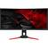 Front. Acer - Predator Z35 35" LED Curved Ultrawide GSync Monitor - Black.
