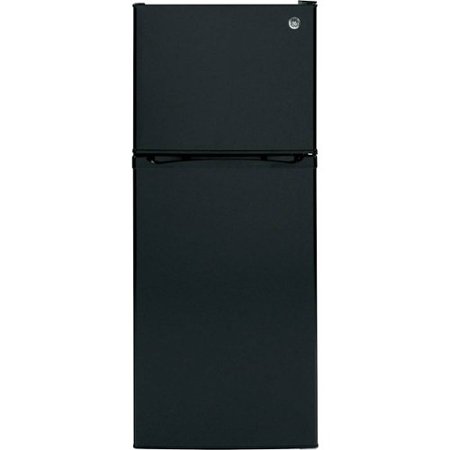 GE - 11.6 Cu. Ft. Top-Freezer Refrigerator - Black
