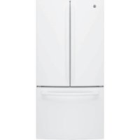 GE - 24.8 Cu. Ft. French Door Refrigerator - High gloss white - Front_Zoom
