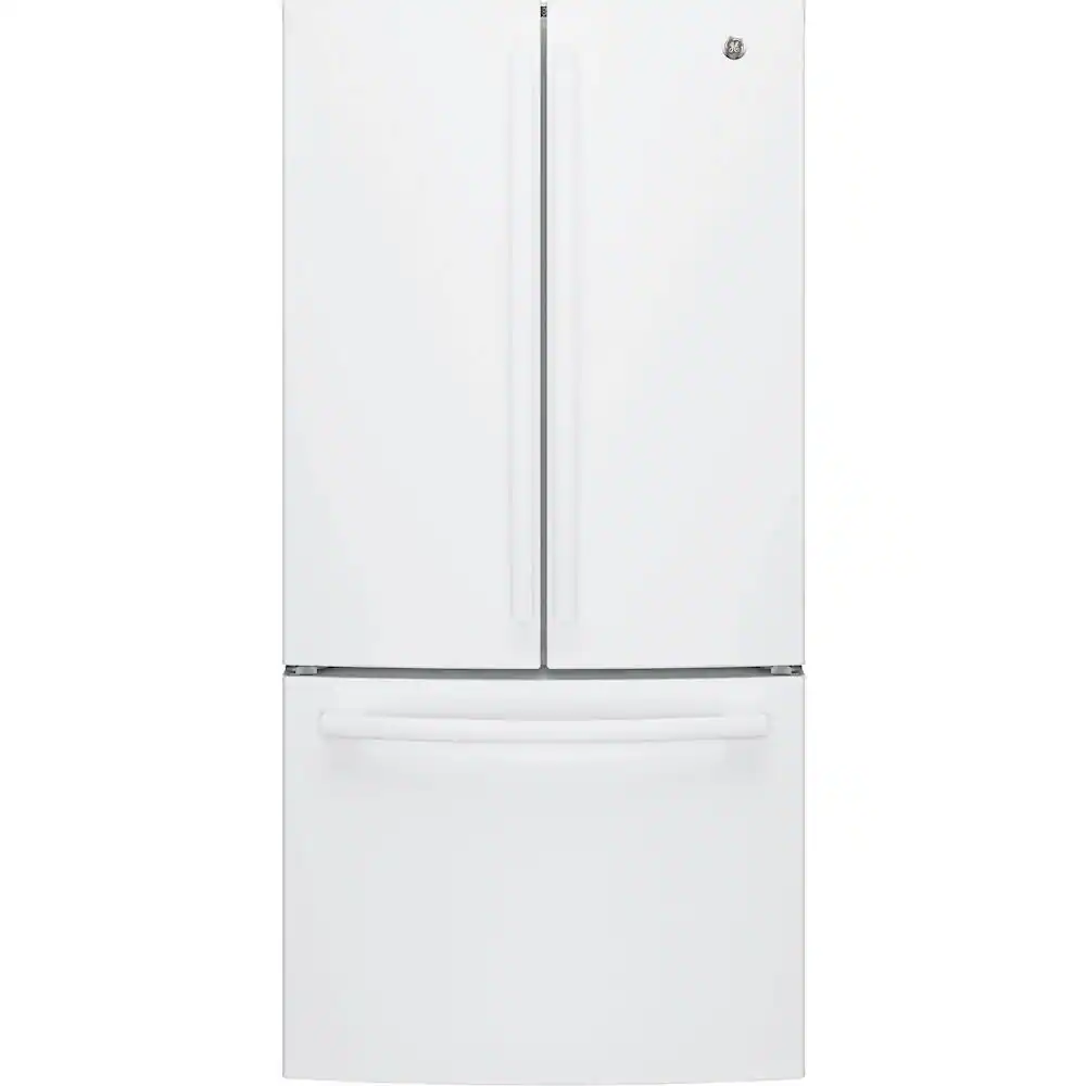 GE - 24.7 Cu. Ft. French Door Refrigerator with Internal Water Dispenser - High Gloss White