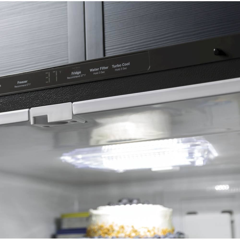 Alt View 14. GE - 24.7 Cu. Ft. French Door Refrigerator - High Gloss White.