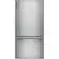 Front. GE - 24.8 Cu. Ft. Bottom-Freezer Refrigerator - Stainless Steel.