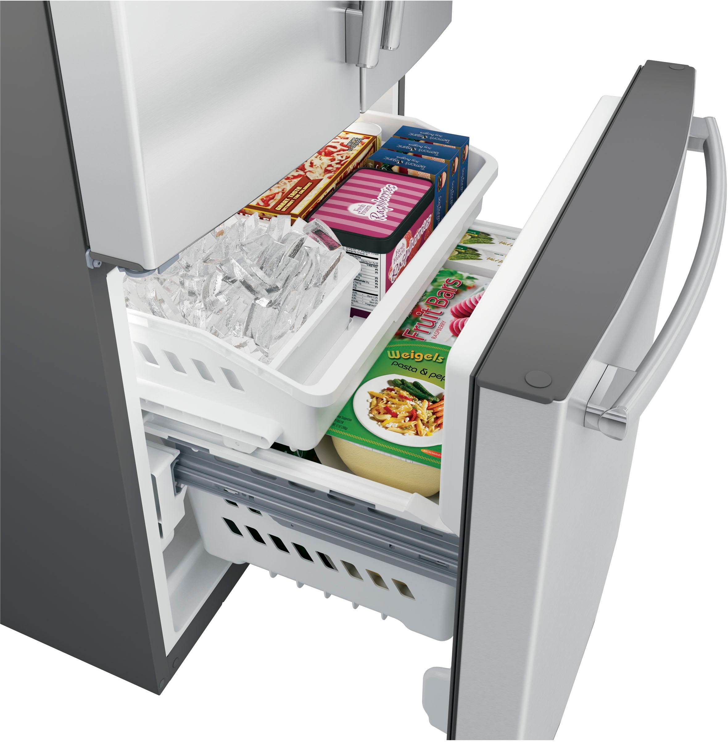 Best Buy: GE 24.8 Cu. Ft. French Door Refrigerator Stainless steel Best Buy Refrigerators Stainless Steel