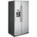Left. GE - Profile Series 22.1 Cu. Ft. Side-by-Side Counter-Depth Refrigerator.