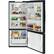 Alt View 1. GE - 21.0 Cu. Ft. Bottom-Freezer Refrigerator - High Gloss Black.
