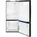Alt View 3. GE - 21.0 Cu. Ft. Bottom-Freezer Refrigerator - High Gloss Black.