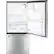 Alt View 3. GE - 21.0 Cu. Ft. Bottom-Freezer Refrigerator - Stainless Steel.