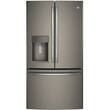 GE - 25.8 Cu. Ft. French Door Refrigerator - Slate - Larger Front
