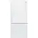 Front. GE - 21.0 Cu. Ft. Bottom-Freezer Refrigerator - High Gloss White.