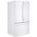 Angle Zoom. GE - 28.5 Cu. Ft. French Door Refrigerator - High Gloss White.
