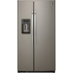 Front. GE - Profile Series 22.1 Cu. Ft. Side-by-Side Counter-Depth Refrigerator.